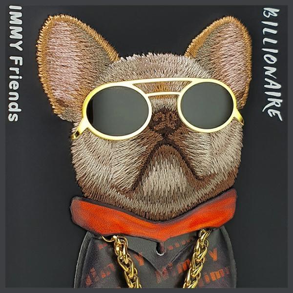 Immagine prodotto Nimmy case iPhone 15 Pro Max 6.7" black Glasses Cool Dog (Apple iPhone 15 Pro Max)