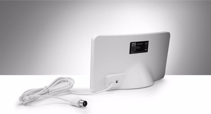 Actual product image One for All DVB-T2 Curved antenna 5G wht (Flat antenna, 42 dB, DVB-T / -T2)