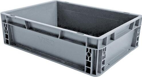 Actual product image Viso Transport box 4312 10 L Grey PP (polypropylene) 400 mm x 120 mm (40 x 30 x 12 cm, 10 l)