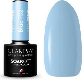 Produktbild Claresa 702 Blauer UV-Nagellack 5ml (UV-Gel Lack)