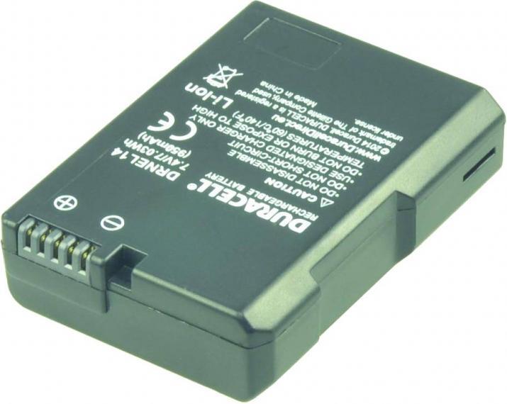 Image du produit Duracell Batterie lithium-ion EN-EL14, 950mAh (Batterie de l'appareil photo)