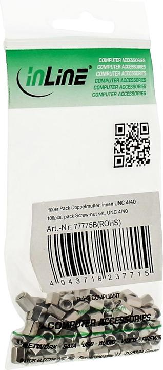 Produktbild InLine 100er Pack Doppelmutter