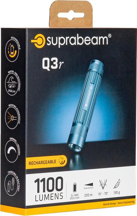 Image du produit Suprabeam Lampe de poche Q3r (12.20 cm, 1100 lm)