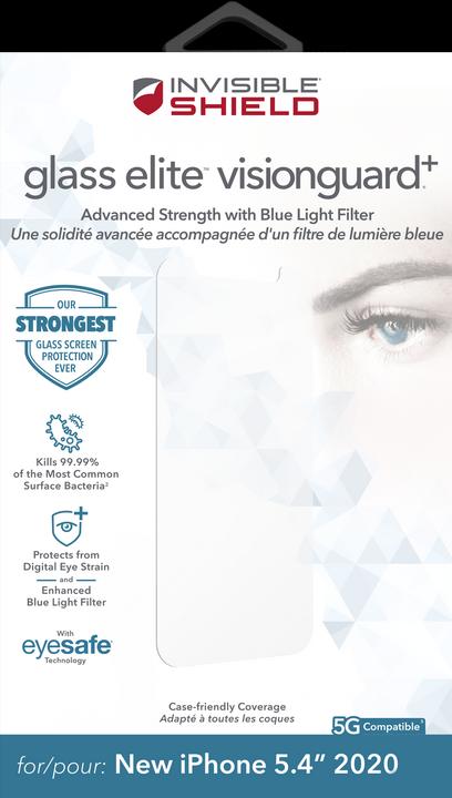 Immagine prodotto InvisibleShield Vetro Elite VisionGuard+ (1 Pezzo/i, Apple iPhone 12 mini)