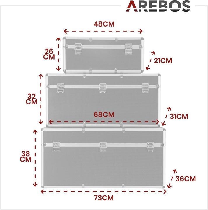 Produktbild Arebos Transportkoffer Set (100 l)