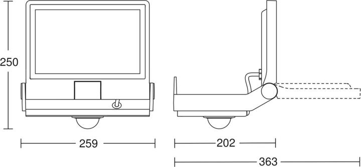 Image du produit Steinel Projecteur LED à détecteur (4370 lm, IP44)