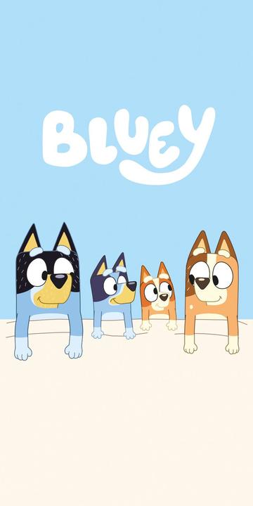 Tinisu Bluey Handtuch Strand Badetuch 70x140cm (70 x 140 cm)