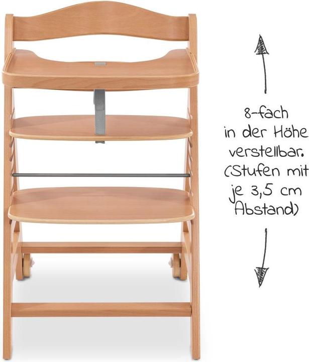 Produktbild Hauck Hochstühle Hochstuhl Alpha Move Natur - im Sparset inkl. (Hochstuhl)