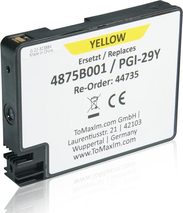 Produktbild Inkadoo Druckerpatronen kompatibel zu Canon 4875B001 / PGI-29Y Tintenpatrone, gelb Gelb (Y)