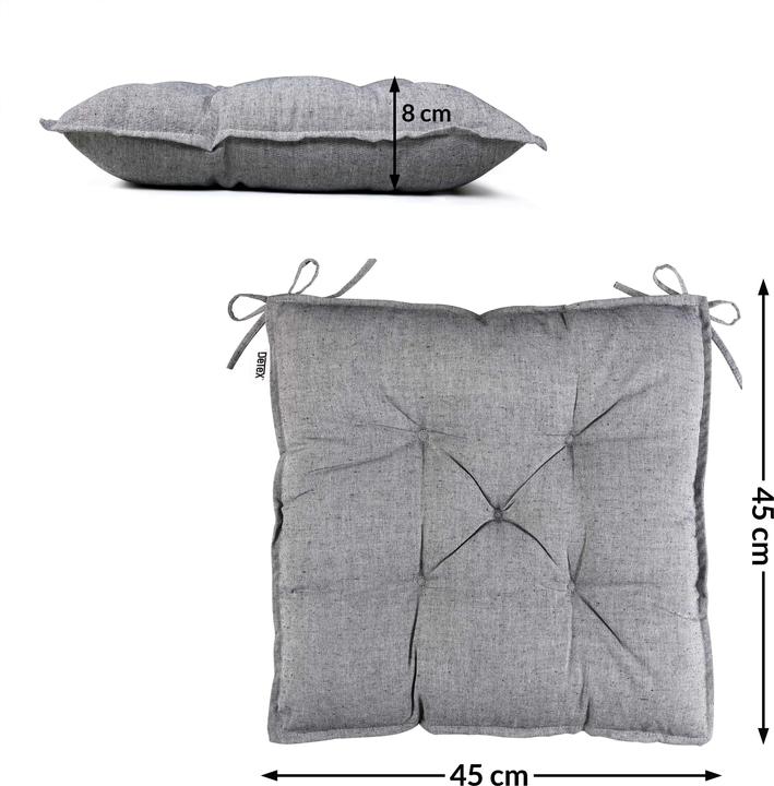 Image du produit Detex Coussin chaise (40 x 40 x 8 cm)