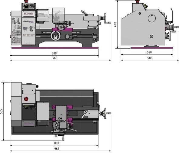 Produktbild Optimum Stürmer - Drehmaschine OPTIturn TU 2304