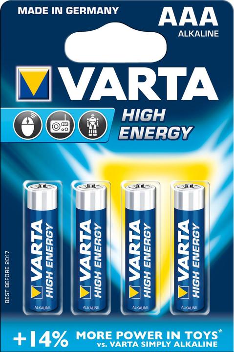 Actual product image Varta long-life power (4 pcs., AAA, 1240 mAh)