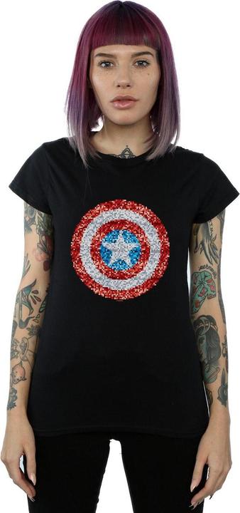 Produktbild Captain America Pixelated Shield TShirt (XL)