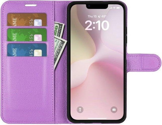 Actual product image MU Classic Litchi Leder Bookcover Series (Apple iPhone 16e)