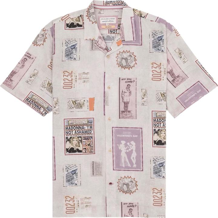 Immagine prodotto Colours & Sons Camicia, Stampa poster (M)