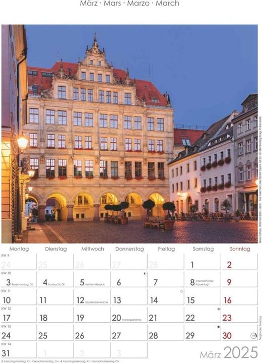 Produktbild Alpha Edition Sachsen 2025 Bildkalender, 23,7x34cm, Wandkalender mit Platz für Notizen und vielen (Harter Einband, Deutsch)