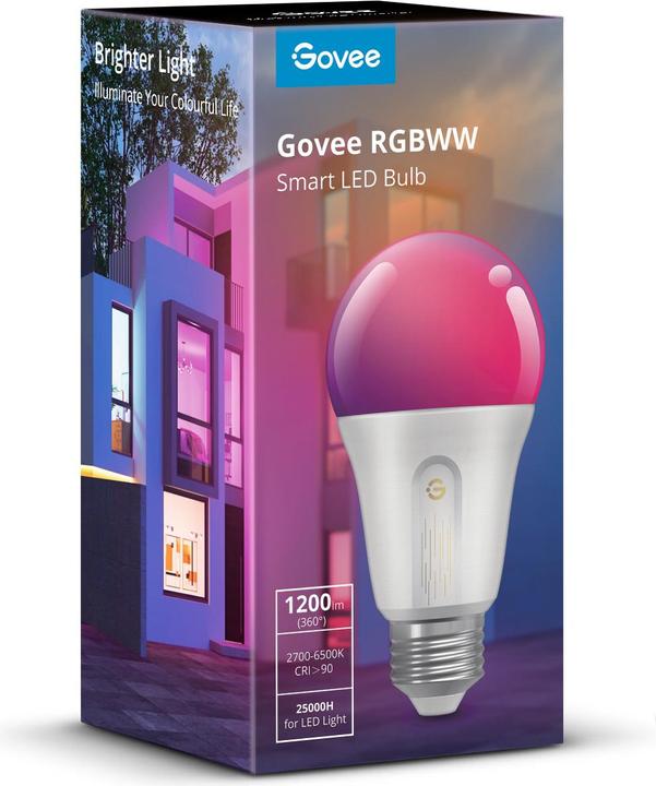 Immagine prodotto Govee Smart Light Bulb (E27, 9 W, 1200 lm, 1 x, F)