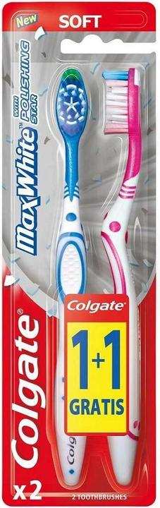 Colgate MaX White weiche Zahnbürste - Mix Farben 1+1gratis (2 x)