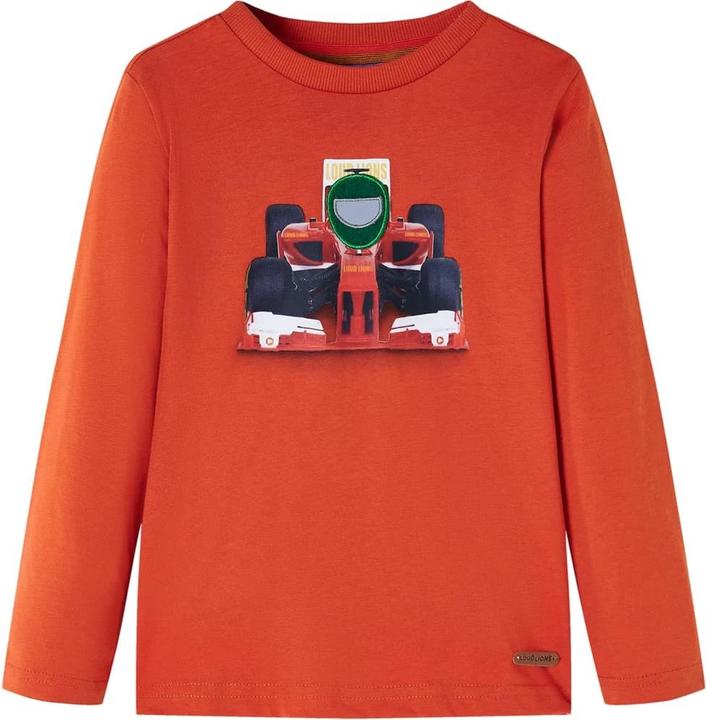 Immagine prodotto VidaXL Camicia da bambino a maniche lunghe arancione 116,Materiale: 100 (116)