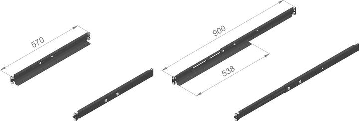 Immagine prodotto Enoc Binari di supporto da 19 pollici SS 80-S-S