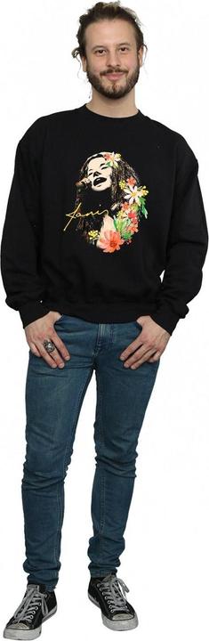Actual product image Janis Joplin Mens Floral Pattern Sweatshirt (L)