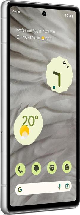 Produktbild Google Pixel 7a (128 GB, Snow, 6.10", SIM + eSIM, 64 Mpx, 5G)