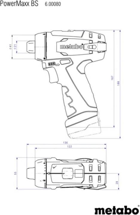 Actual product image Metabo PowerMaxx BS Basic (Rechargeable battery operated)