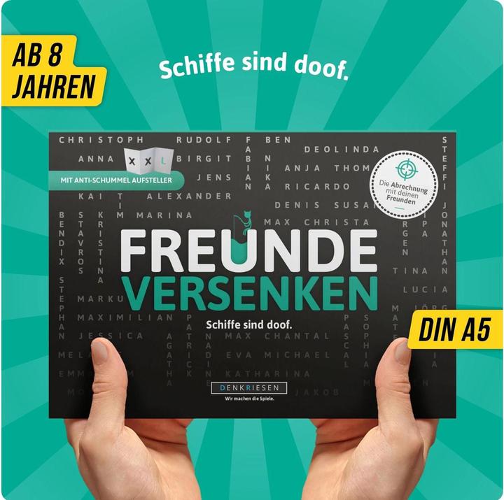 Actual product image Denkriesen Friends sink - ships are stupid (German)