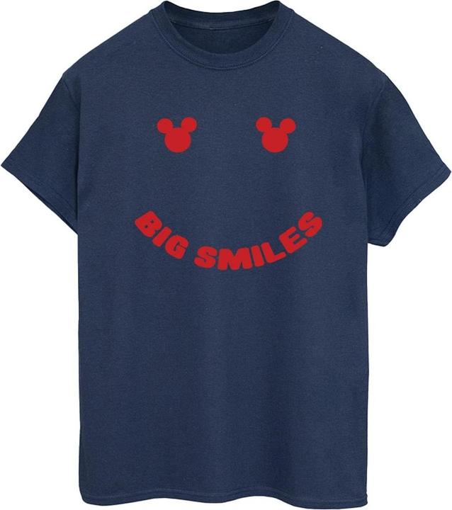 Actual product image Disney Womens/Ladies Mickey Mouse Big Smile Cotton Boyfriend T-Shirt (3XL)