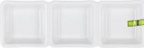 Immagine prodotto La Mer ciotola tripla bianca 29,3x9,5x3,3cm yummy md