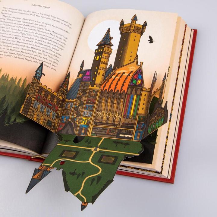 Actual product image Harry Potter und der Stein der Weisen: MinaLima-Ausgabe (Harry Potter 1) (German, MinaLima, J.K. Rowling, Klaus Fritz, 2021)