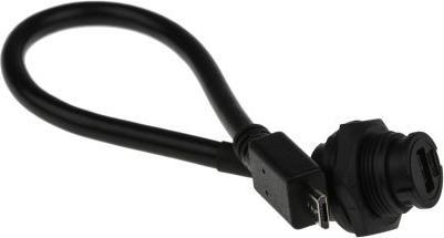 Immagine prodotto Rs Pro Micro USB-AB Plastic C2 Panel Jack Lock (0.20 m, USB 2.0)