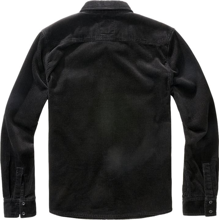 Actual product image Brandit Corduroy Classic long sleeve shirt size 7XL colour black (7XL)