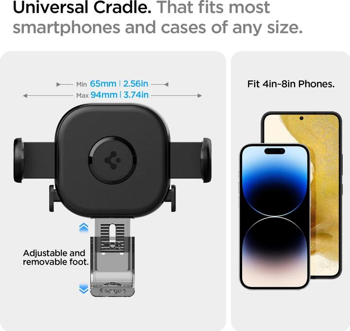 Actual product image Spigen car mount UTS12 Onetap Universal Vent Car Mount black