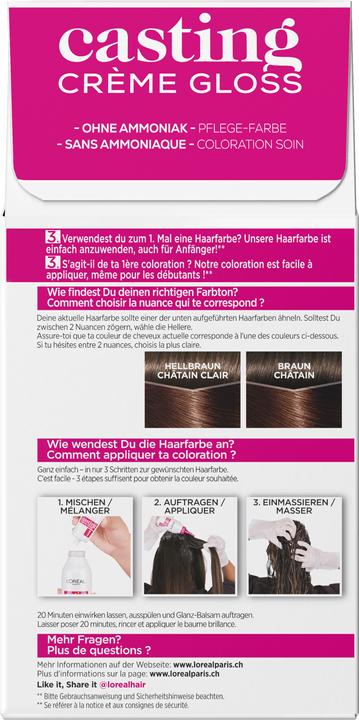 Actual product image L'Oréal Paris Casting Cream Gloss (500 light brown)