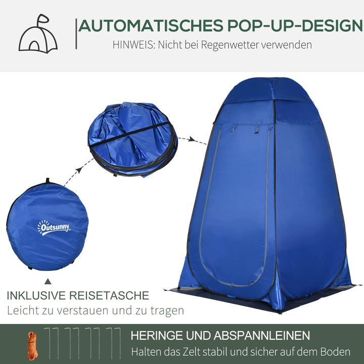 Produktbild Outsunny Duschzelt mit Tragetasche (1.47 kg, 1 Person)