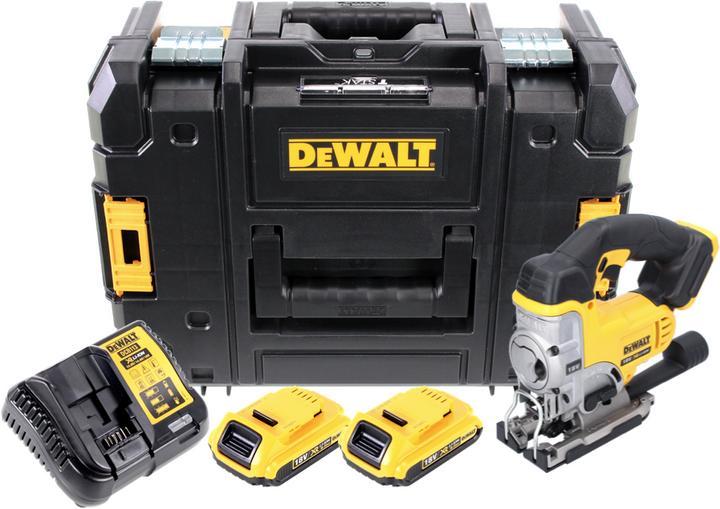 Actual product image DeWalt DCS 331 D2 Battery jigsaw 18 V + 2x battery 2.0 Ah + charger + TSTAK