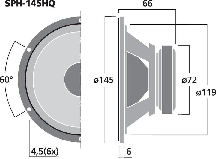 Produktbild Monacor HiFiBasslautsprecher (1 Stk.)