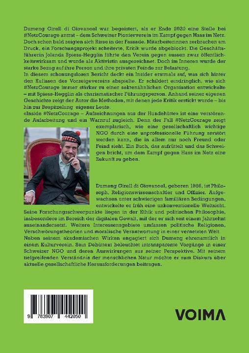 Actual product image Girell di Giovanoel:Inside #NetzCourage (German, Jana Lopatto, Andi Hofmann, Dumeng Girell di Giovanoel, Liliane Ritzi, 2024)