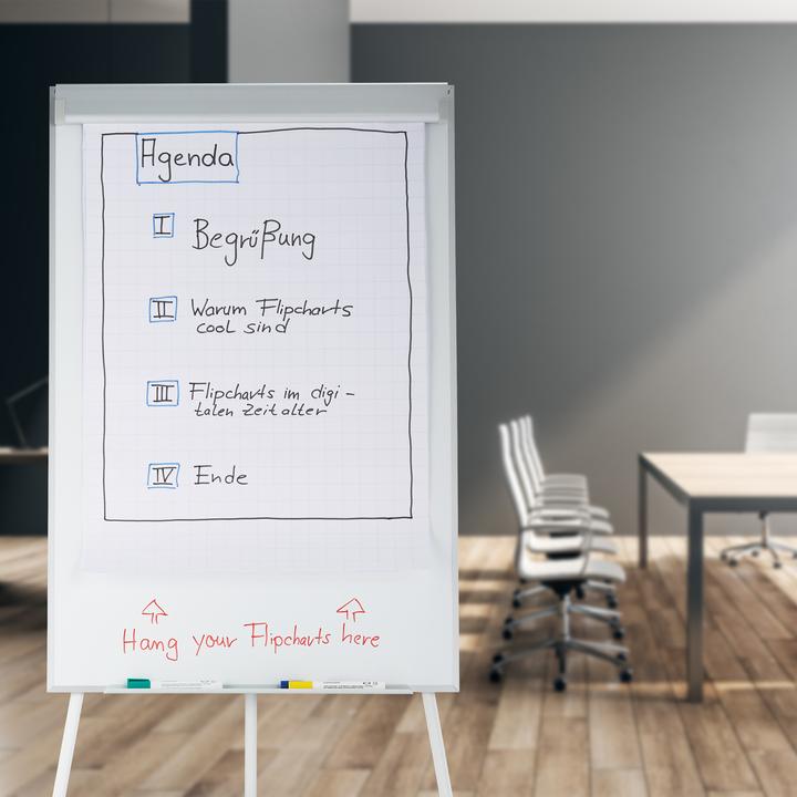 Produktbild Relaxdays Flipchart Whiteboard (80 x 75 x 175 cm)