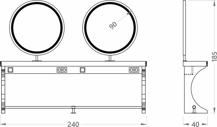 Produktbild Alpeda Woody Circle Double Damen Bedienungsplätze