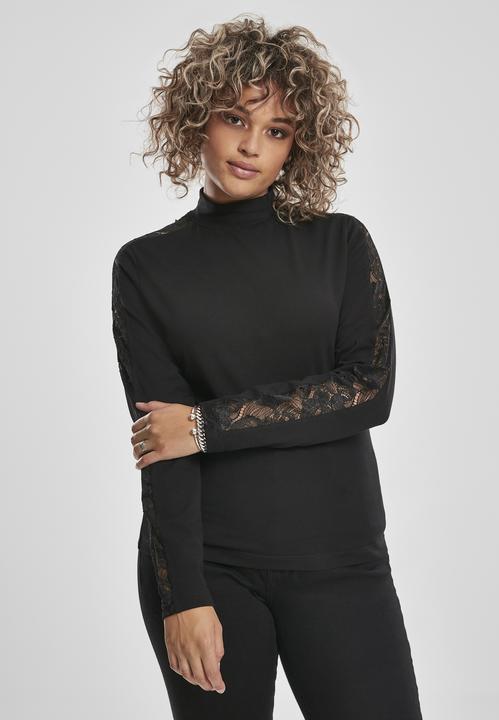 Actual product image Urban Classics Ladies Lace Striped LS (XL)