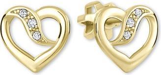 Brilio Romantic yellow gold earrings Heart 239 001 00909