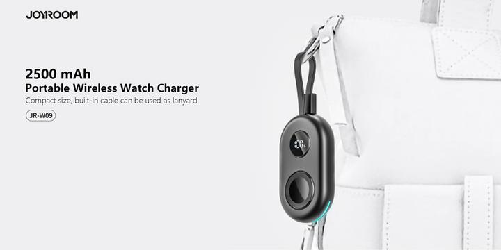 Productafbeelding Joyroom 5000 mAh draagbare oplader voor mobiel en Apple Watch - Zwart (5000 mAh, 3 W, 18.50 Wh)