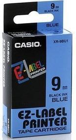 Actual product image Casio XR-9BU1, 9mm black on blue, 8 metres (0.90 cm, Blue)