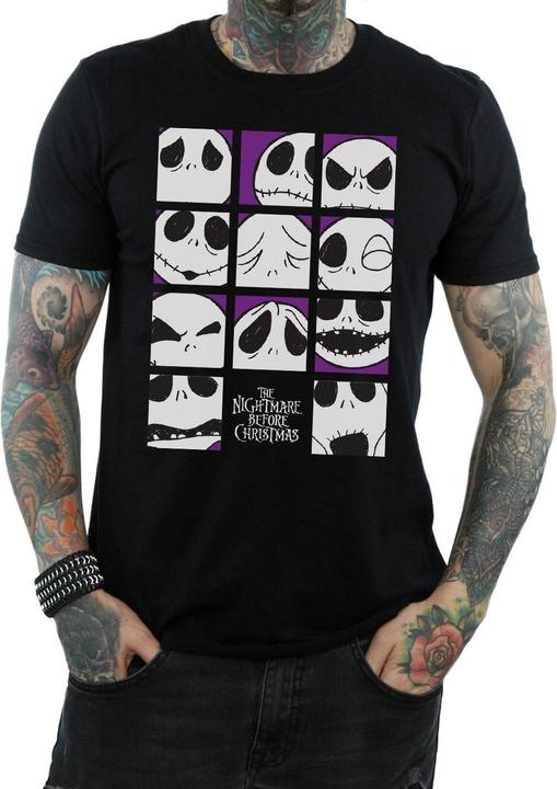 Produktbild Disney Nightmare Before Christmas Many Faces Of Jack Squares TShirt (M)