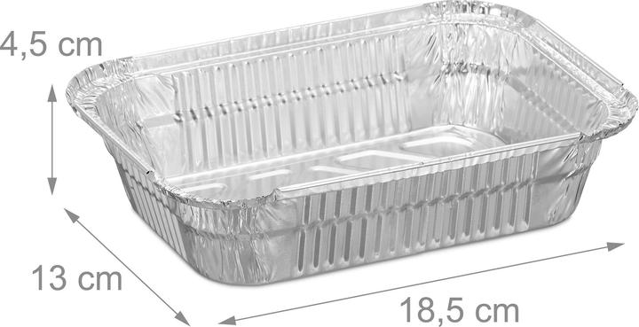 Actual product image Relaxdays 150x aluminium trays
