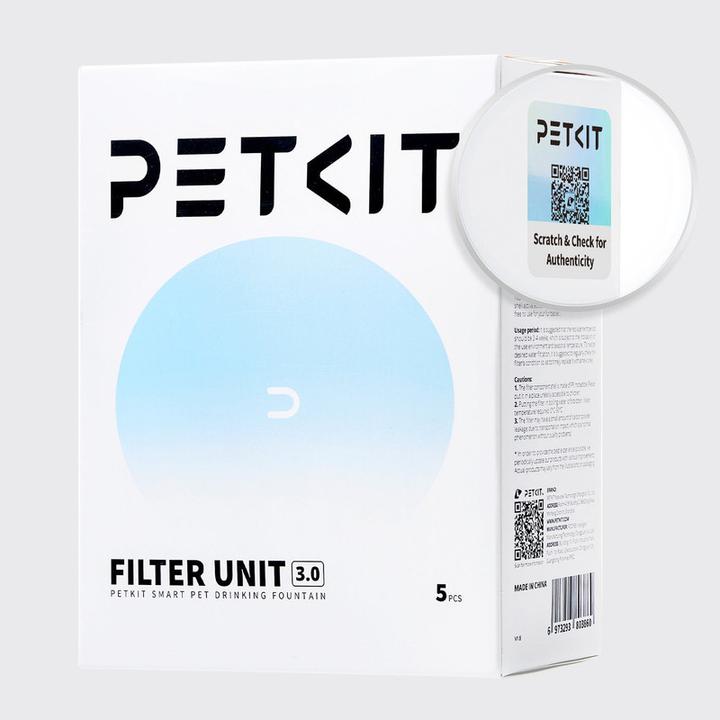 Actual product image Petkit Filter 3.0 for Eversweet 3 / 5 Mini / Wireless / Solo / Solo 2 Pet Water Fountain 5-Pack