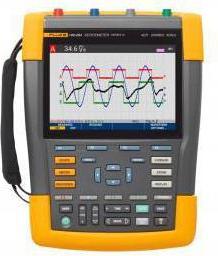 Image du produit Fluke 190-204-III Oscilloscope portable (scope meter) 200MHz 4 canaux 2.5 GSa/s 30 kpts 8 bits 1 kit (CAT III 1000V, CAT IV 600V)