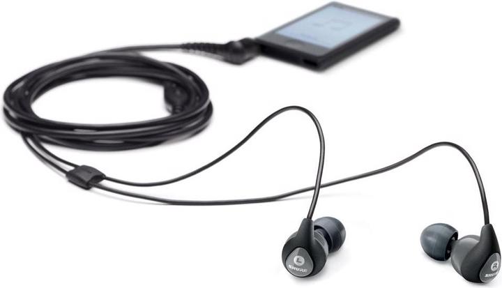Image du produit Shure Écouteurs intra-auriculaires SE112-GR-EFS Gris Noir (NC, Filaire)